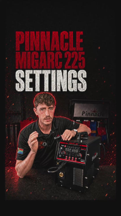Pinnacle MIGARC 225 Pulse MIG / MMA Multi-Process Welder – 5 kg / 15 kg Spools