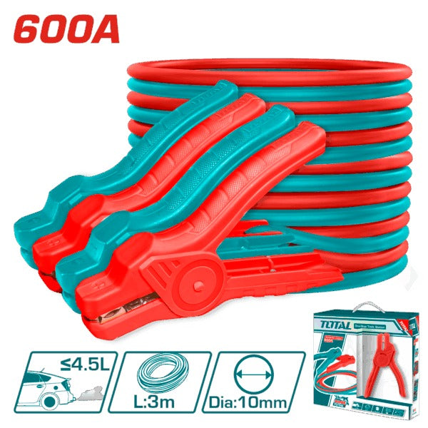 Total Booster cables 600Amp x 3m
