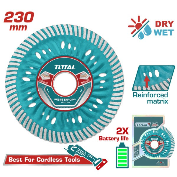 Total Abrasive Diamond Disc Ultra Thin 230mmx2.2mm