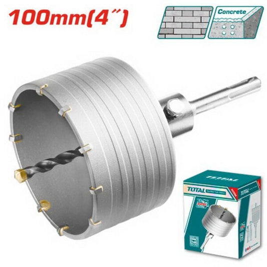 Total Hole Saw Core Bit Tungsten tip 100mm