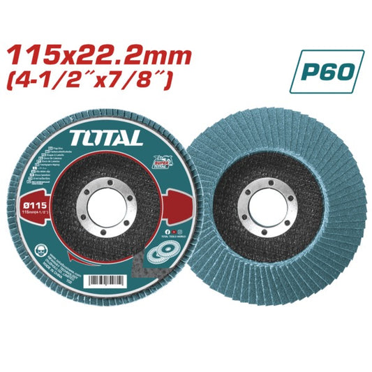 Total Abrasive Flap Disc 115XP60 ZA Blue