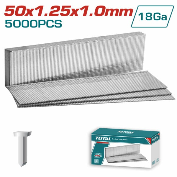 Total Air Brad Nail 50×1.25×1.0mm/5000Pc