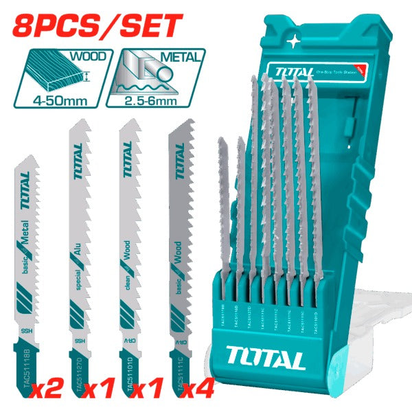 Total Jig Saw Blade 8P Wood/Met/Alu