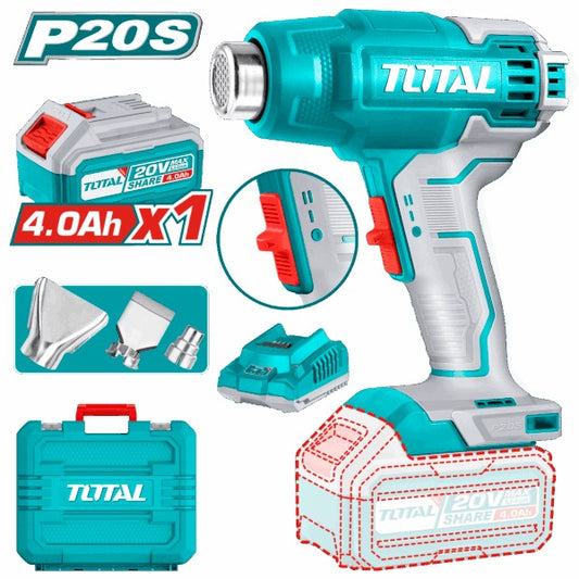 Total 20V Heat Gun 1x4AH+ 4AH Charger+ Acc