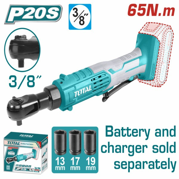 Total 20V Ratchet 3/8dr 65nm SOLO