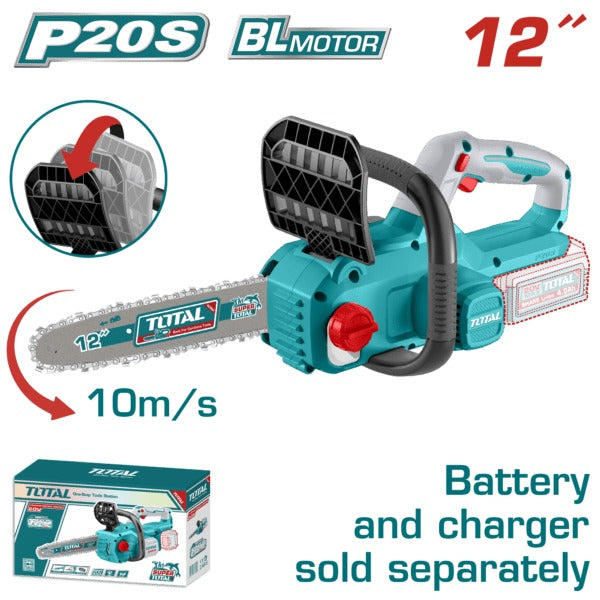 Total 20V Chain Saw 12" B/L SOLO