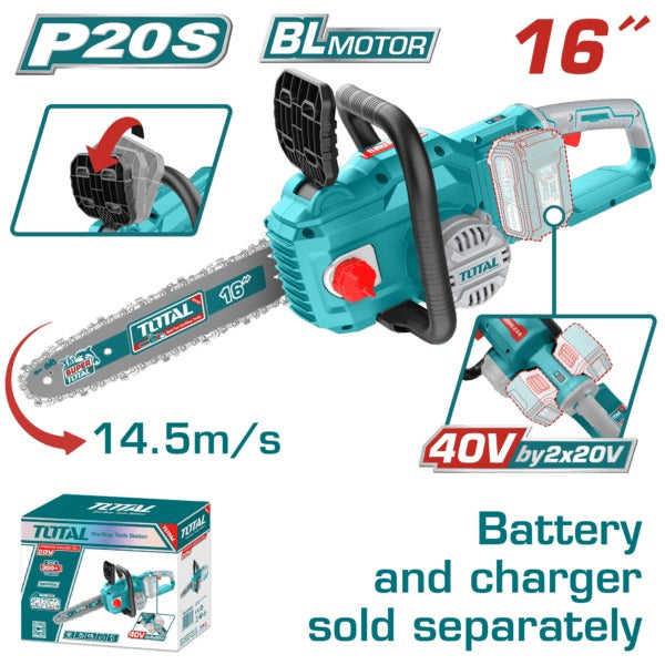 Total 20V/40V Chain Saw 16" SOLO