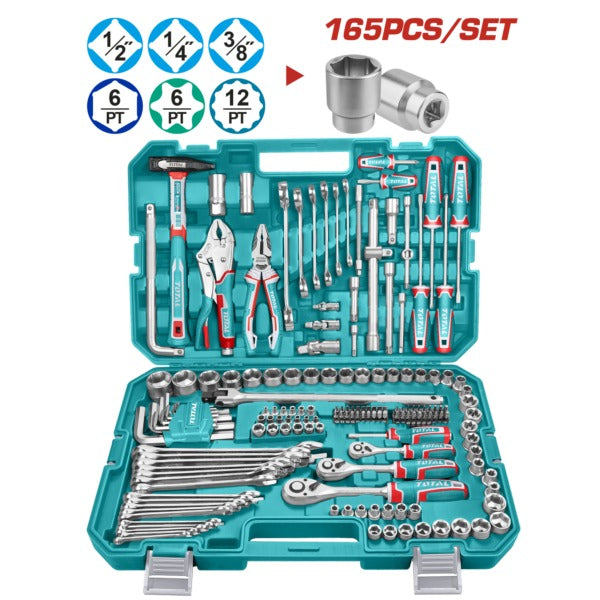 Total Tool Set Combination 165Pc