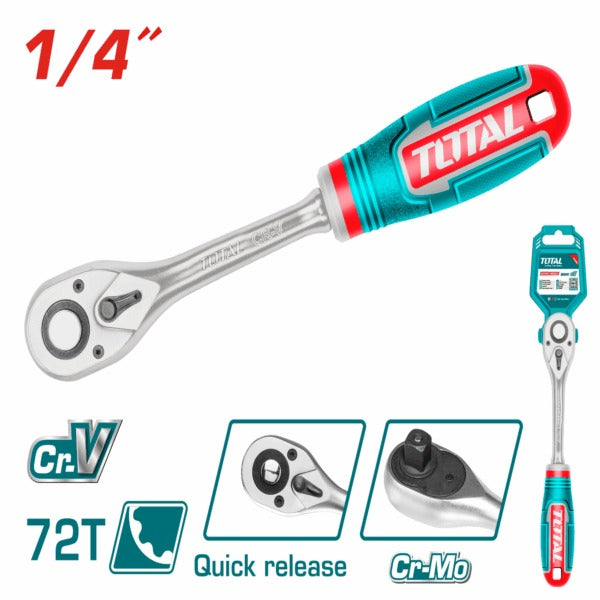 Total Wrench Ratchet 1/4"drx158mm