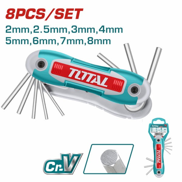 Total Allen Key 8Pc Pocket 2.8mm