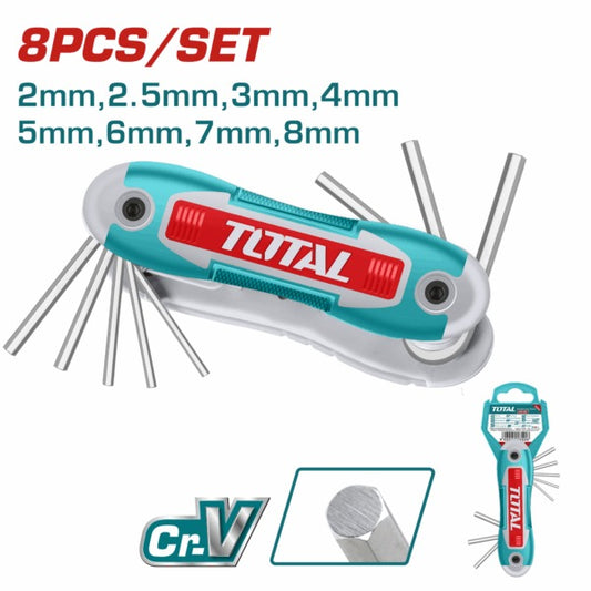 Total Allen Key 8Pc Pocket 2.8mm