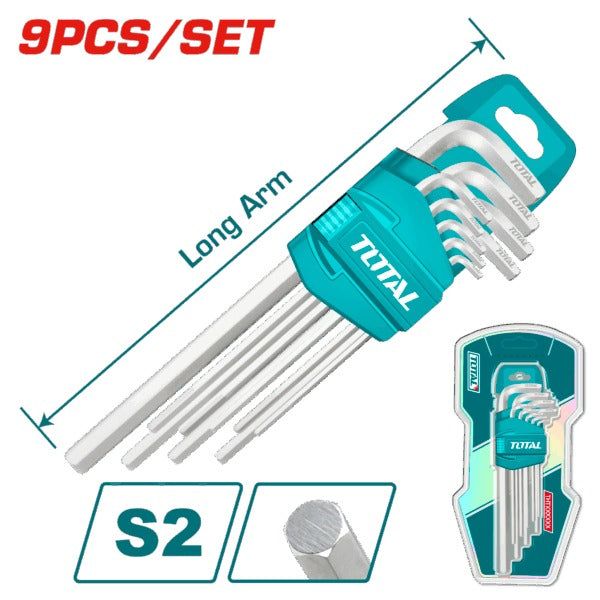 Total Allen Key Set 1.5.8 9Pc Ls