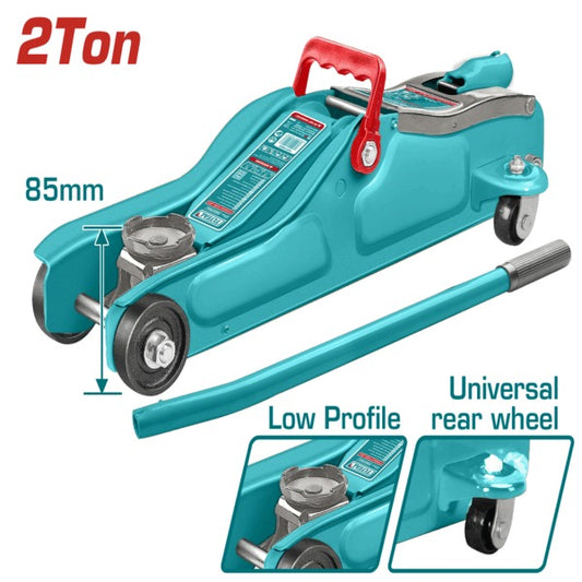 Total Jack Trolley/Floor HYD 2Ton 85-330mm
