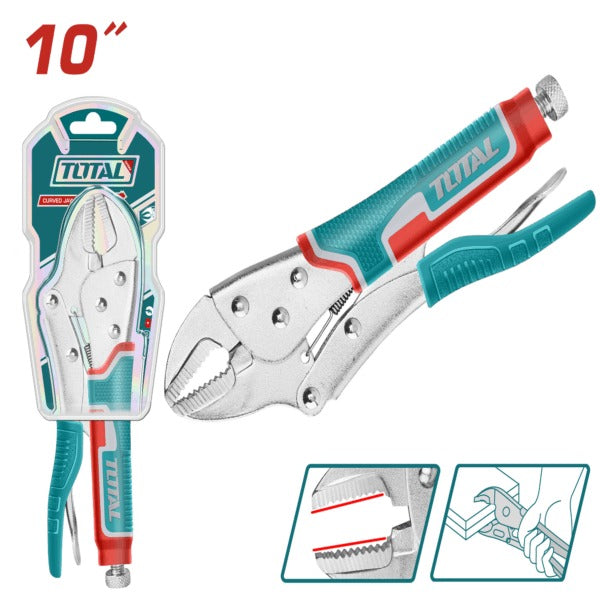 Total Plier Vice Grip Straight Jaw 10