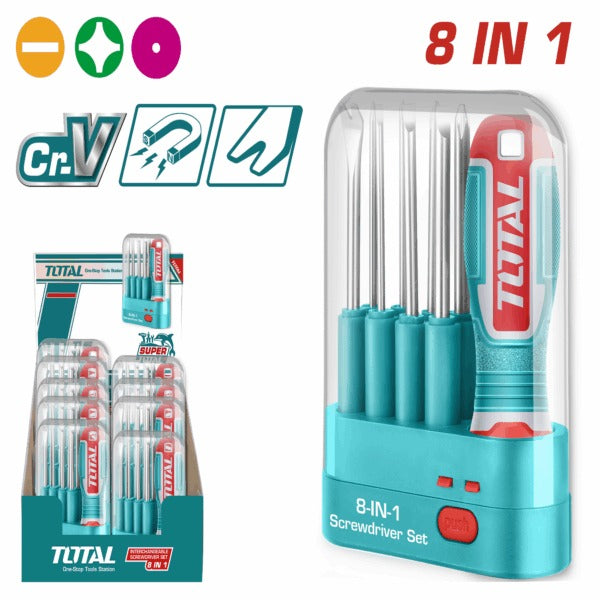 Total Screwdriver Interchangeable 9Pc