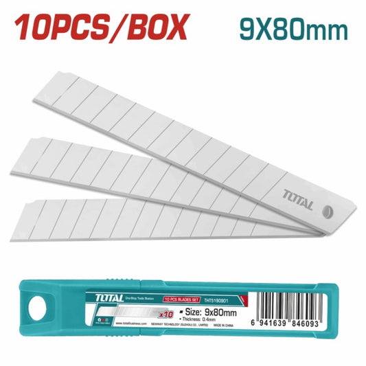 Total Knife Blade 9Mm 10Pc S/Off