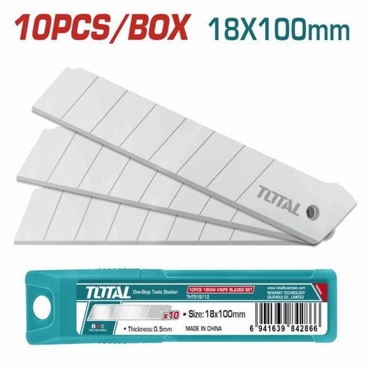 Total Knife Blade 10Pc 19Mm S/Off