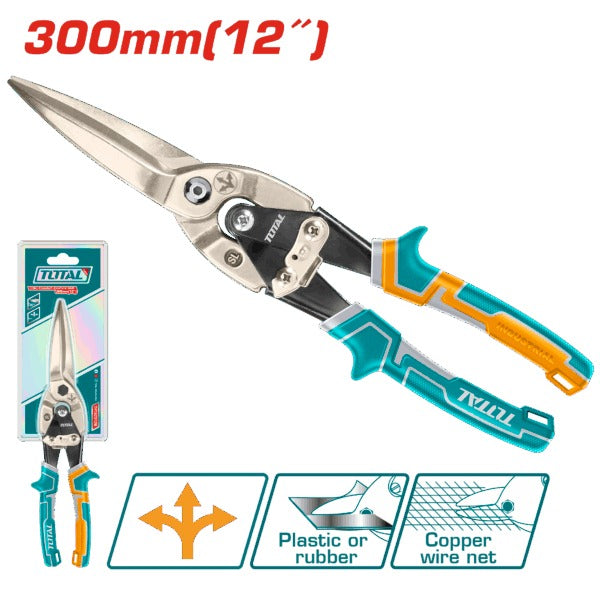 Total Plier Tinsnip L/S Strt 300mm
