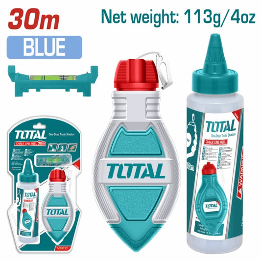 Total Building Chalk Line + Refil + Spririt
