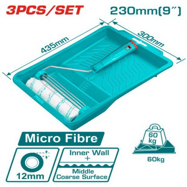Total Paint Roller Tray Set 3Pcs