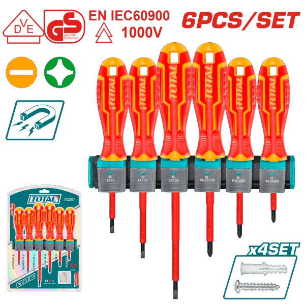 Total Elec Vde ScrewDriver Set 6Pc
