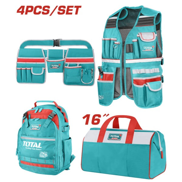 Total Toolbag Set 4Pc