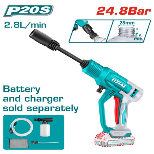 Total 20V Pressure Washer 24.8 Bar 2.8l/min