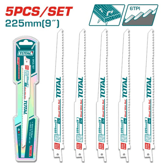 Total Reciprocating Saw Blade 225mm 6TPI Wood