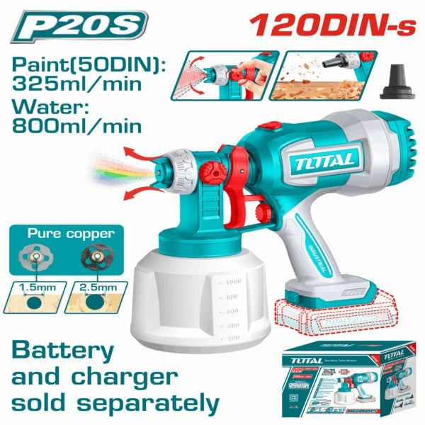 Total 20V Spray Gun 800ml/Min SOLO