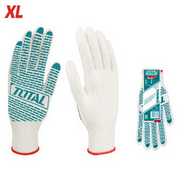 Total Safety Gloves Polka Dot Knitted
