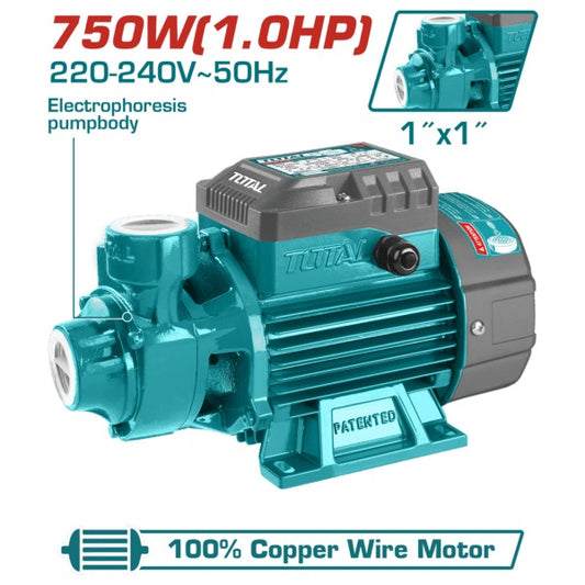 Total 220V Water Pump 750W 50L – 52M (1.0HP)